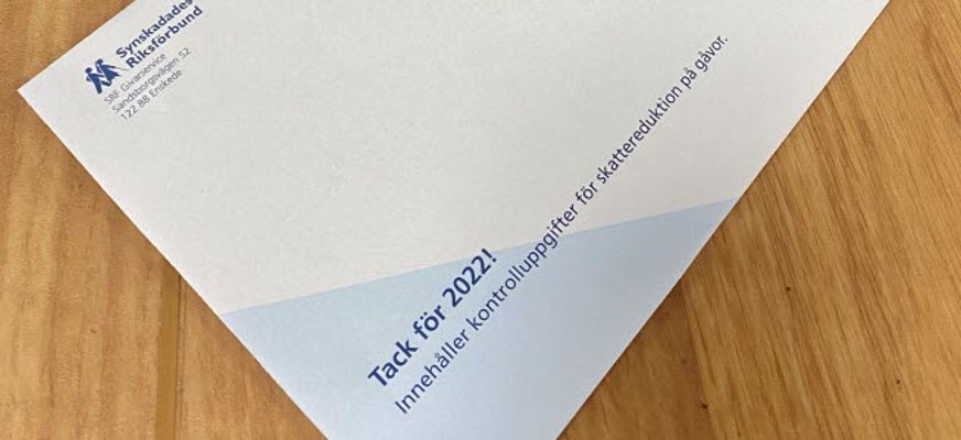 Kuvert från SRF, Tack för 2022!