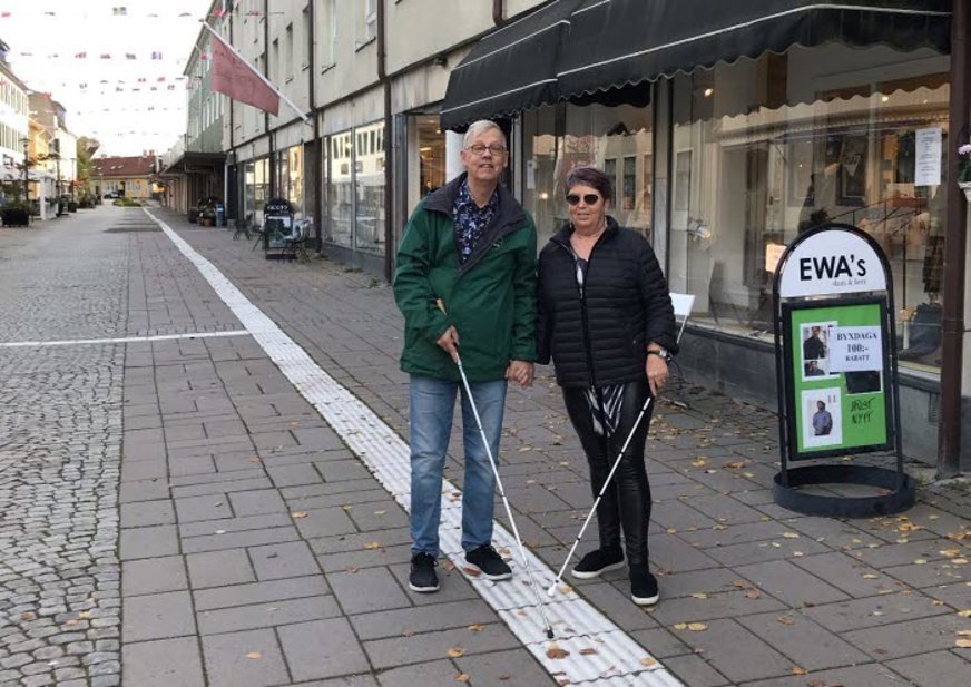Ledstråket på Västra gatan i Kungälv