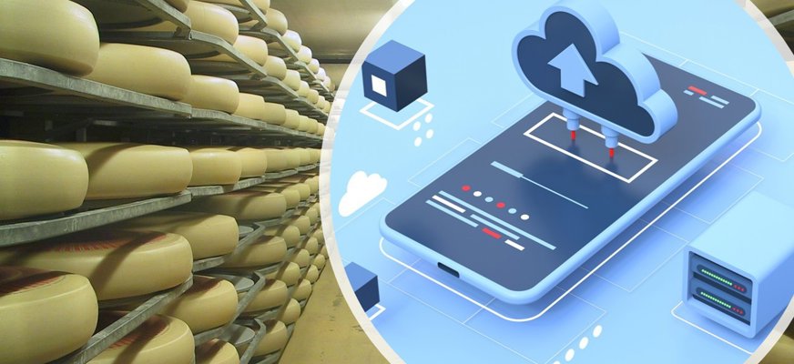 Bild med medlemmarna i ABBA. I mitten på bilden i nedre delen finns en logga med namnet Abba i blått, gult och orange.