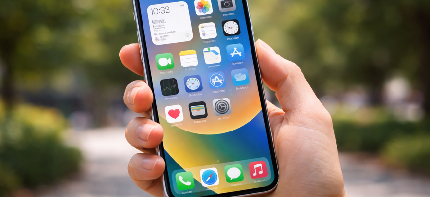 Bilden visar en hand som håller i en mobiltelefon