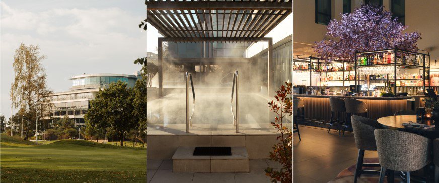 Bild 1: Miljöbild utomhus på resorten, Bild 2: Pool Club höst, utomhus, Bild 3: Bula Bar & Mat